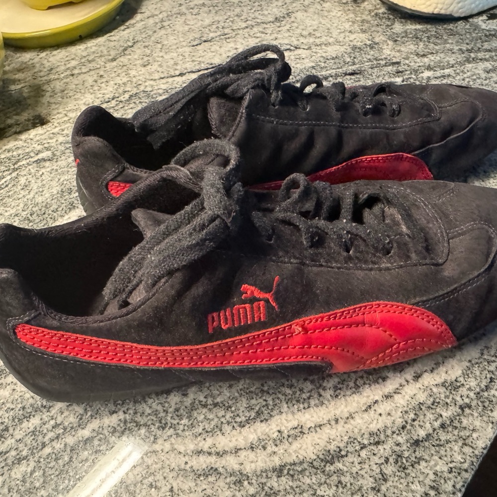 Puma Speedcat Ferrari Men's Suede Athletic Sneakers - Picture 8 of 12